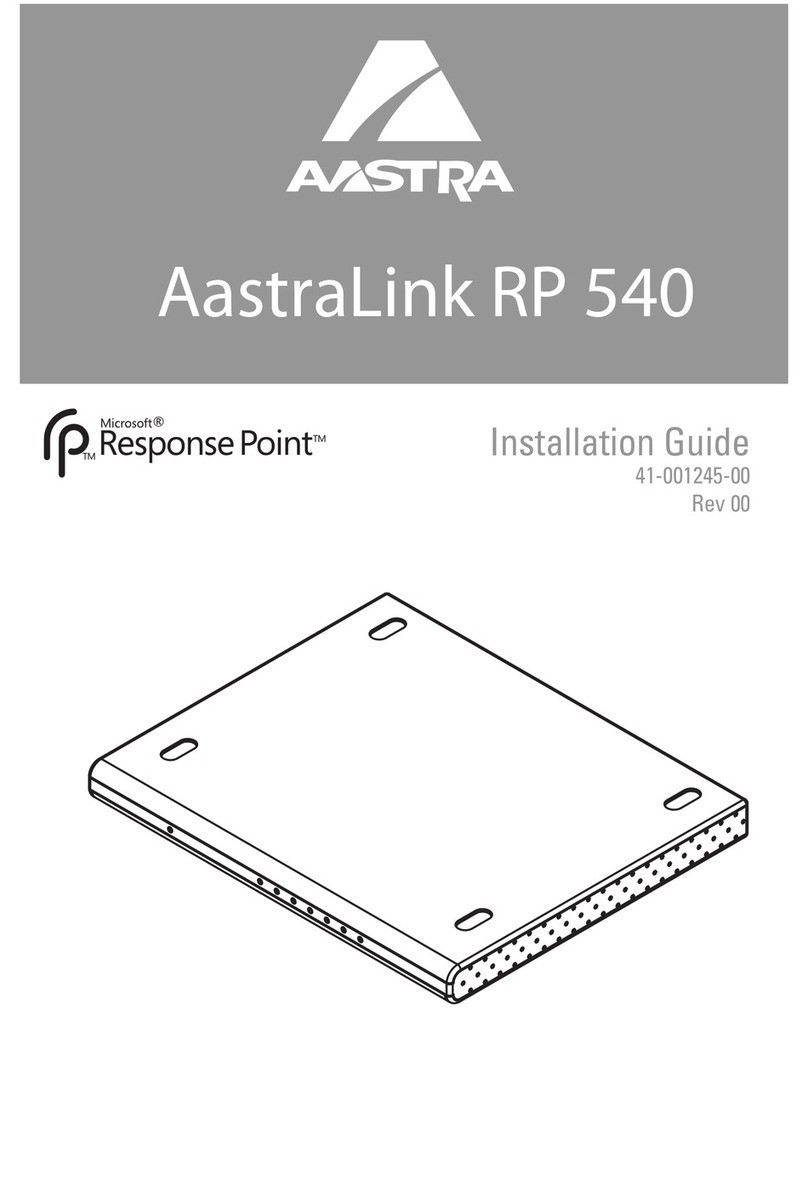 Aastra AastraLink RP 540 installation guide