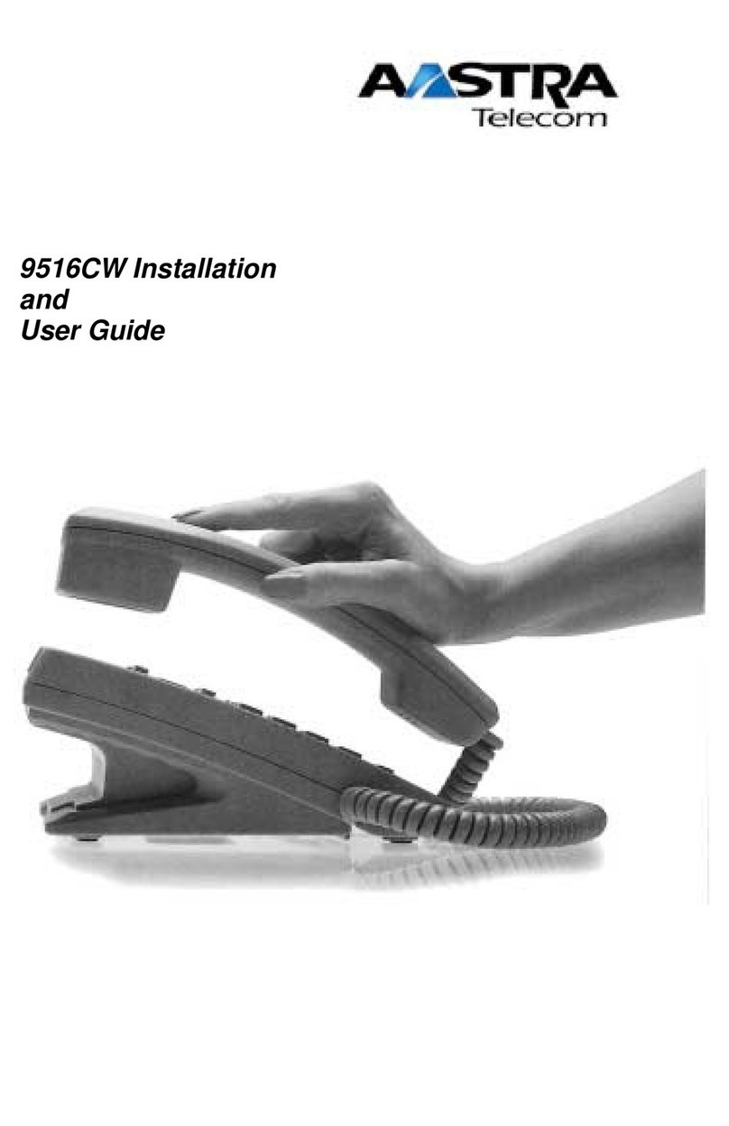 Aastra 9516CW Installation and user guide