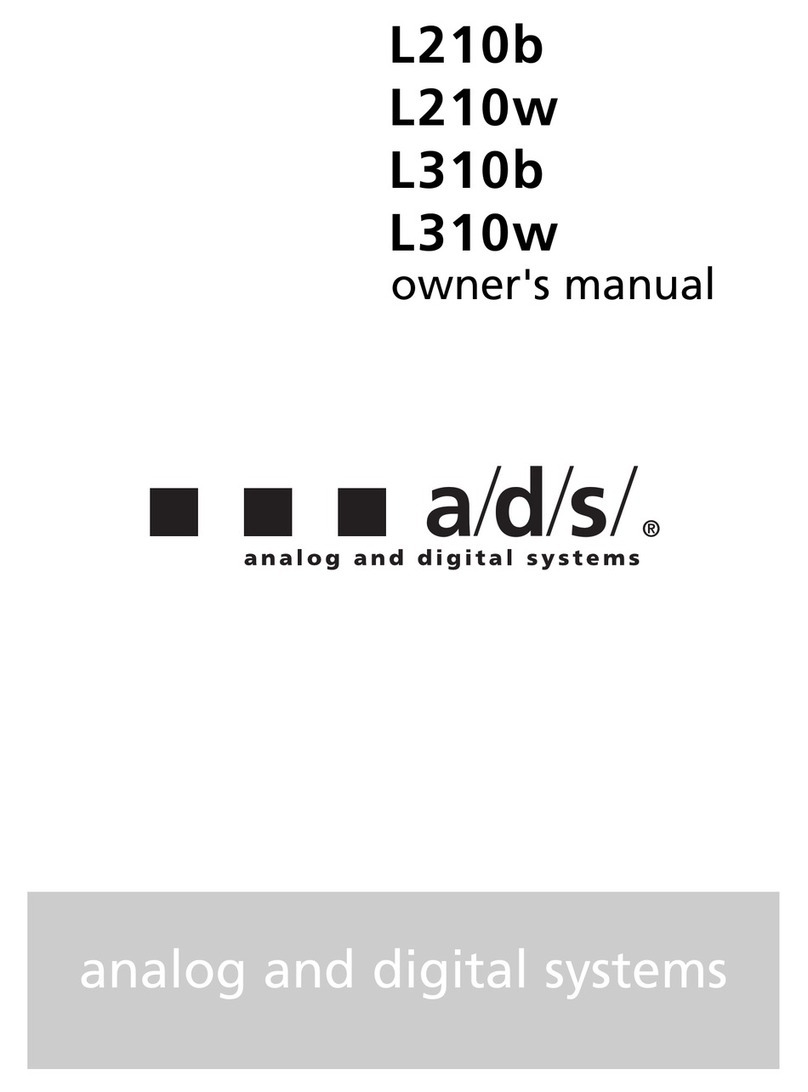 a/d/s/ L210b owner's manual