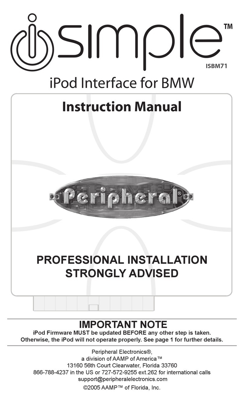 AAMP of America Peripheral Simple iPod Interface for BMW instruction manual
