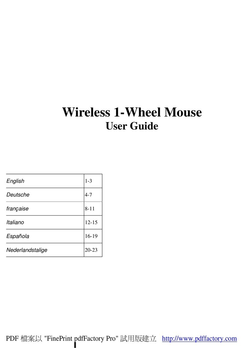 A4Tech Wireless 1-Wheel Mouse User manual
