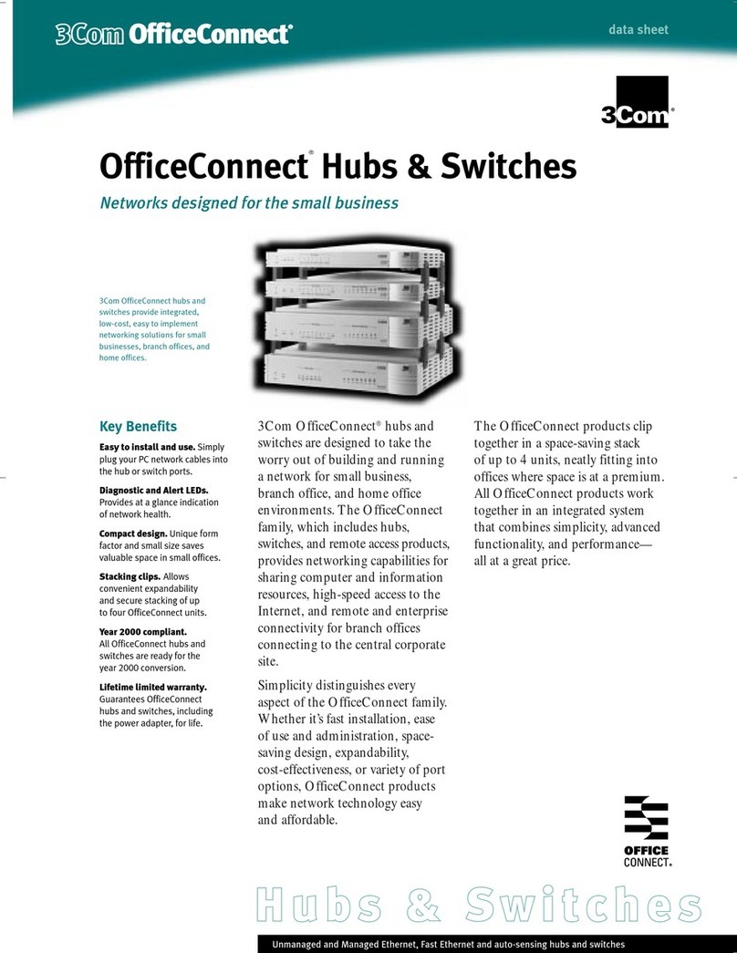 3Com OfficeConnect Hubs and Switches User manual