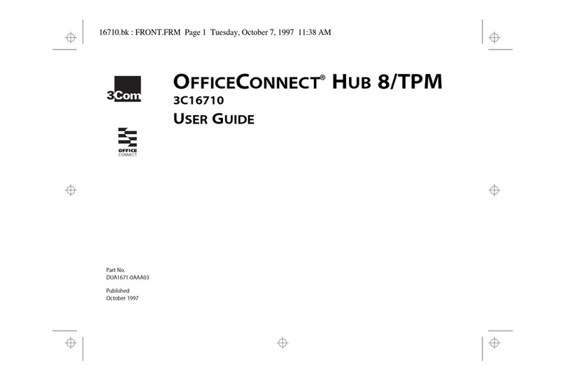3Com 3C16710 - OfficeConnect 8/TPM Hub User manual 3Com 3C16710 - OfficeConnect 8/TPM Hub User manual