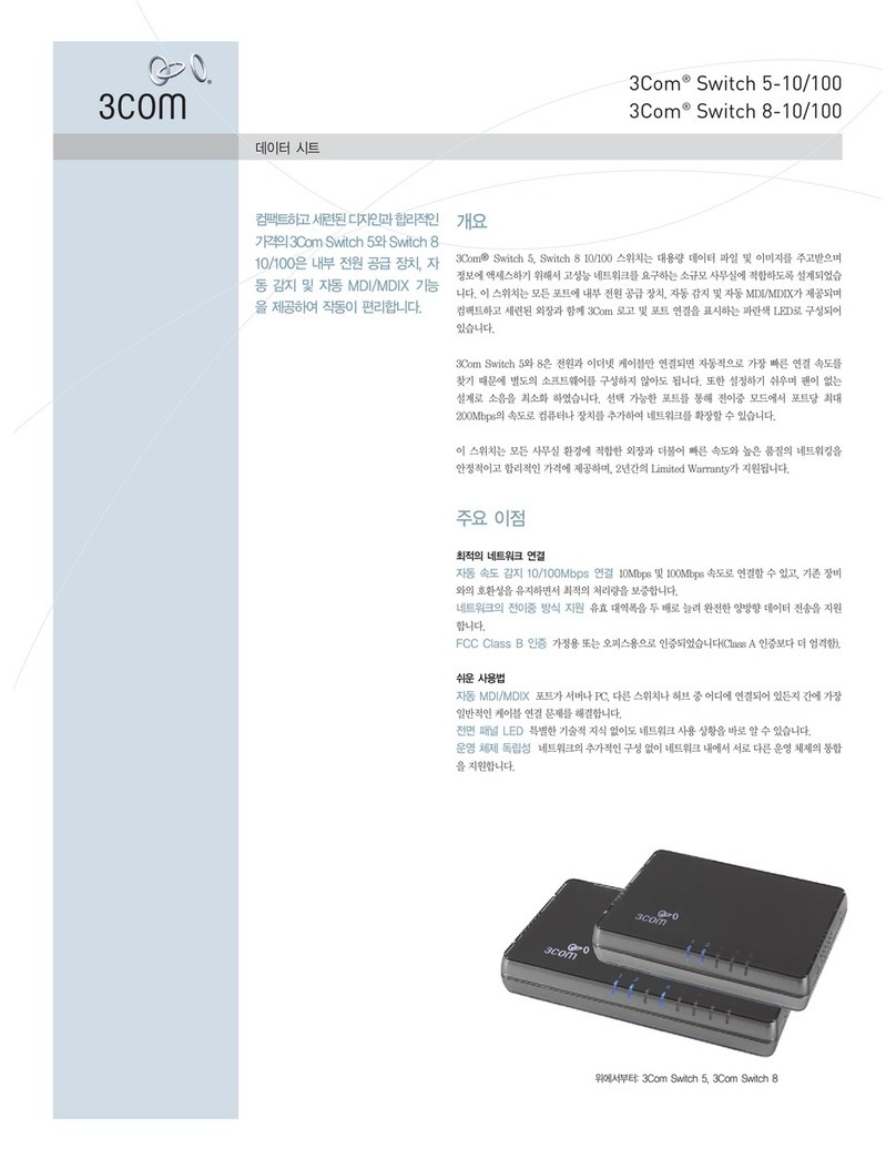 3Com 5-10/100 User manual