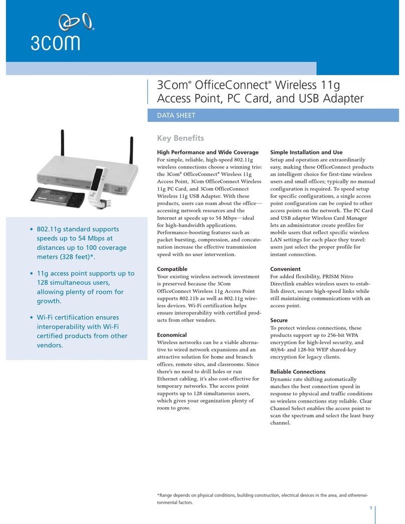 3Com Wireless 11n USB Adapter datasheet