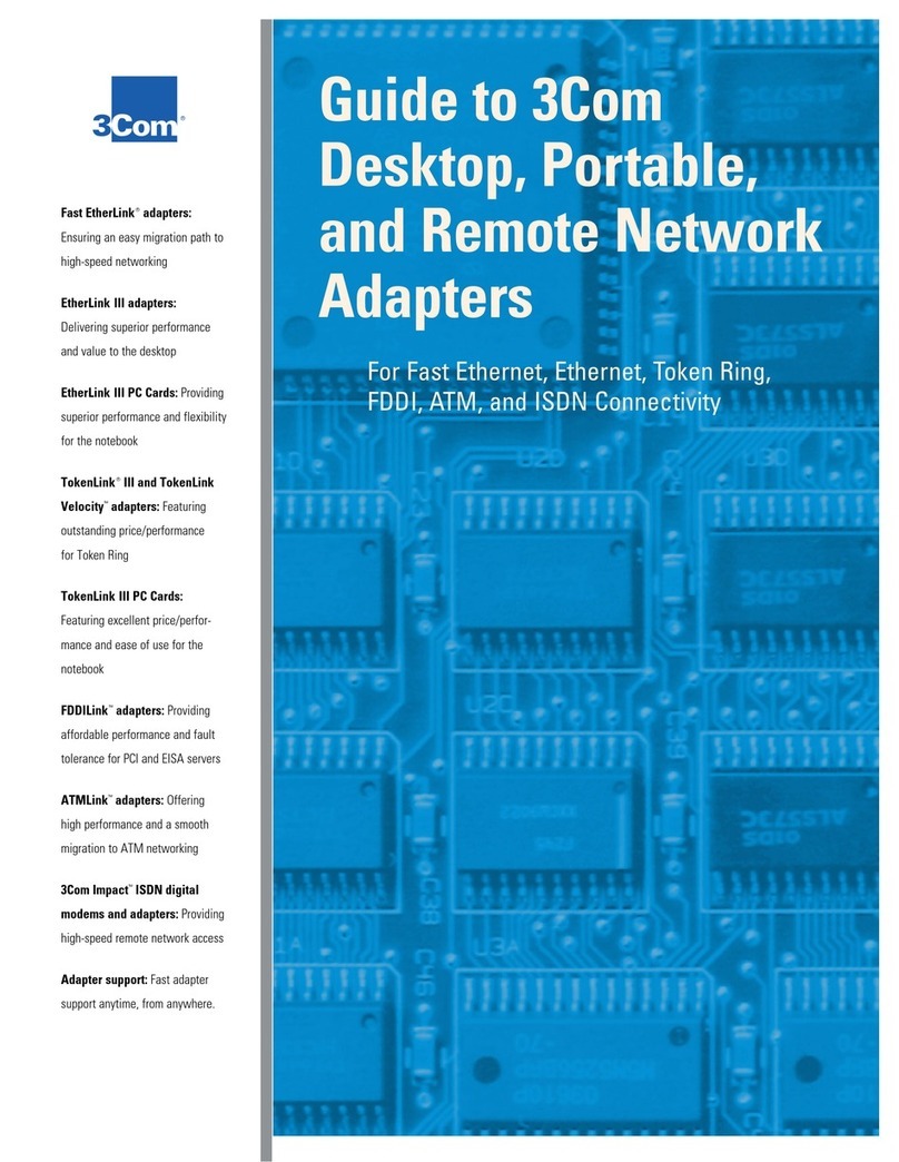 3Com Remote Network Adapter User manual