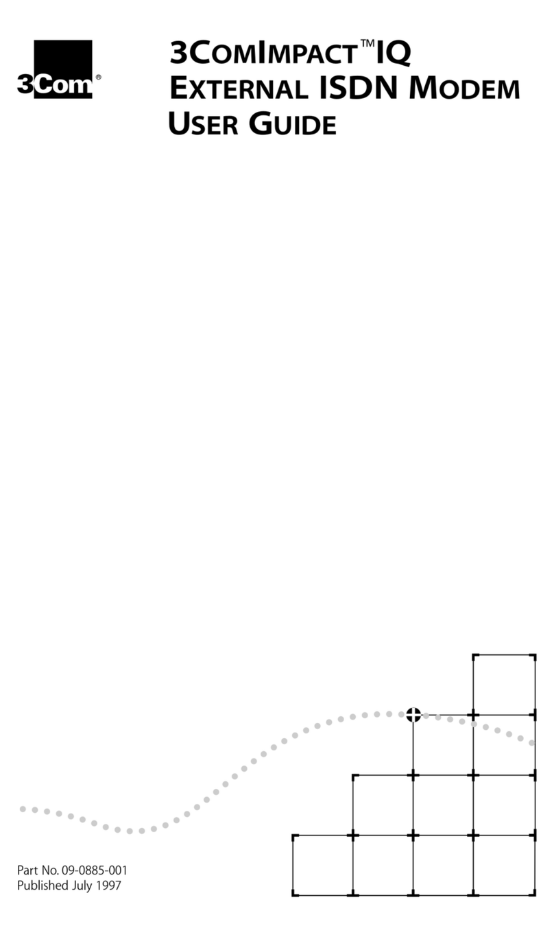 3Com ISDN Modem user guide