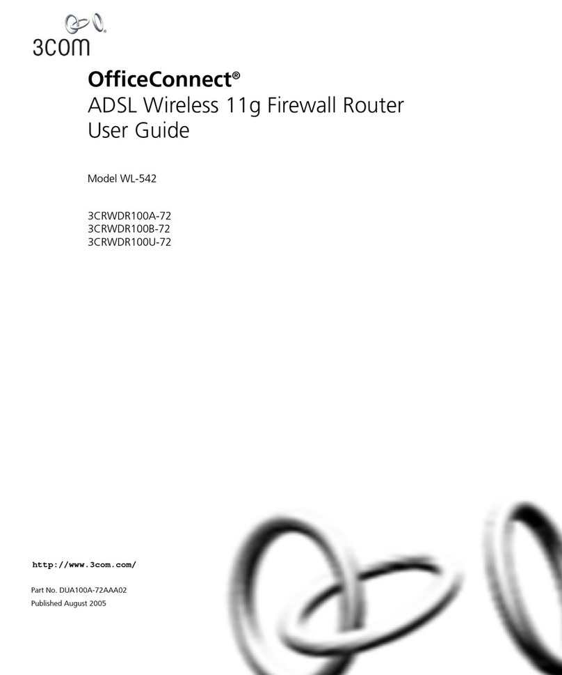 3Com OfficeConnect WL-542 User manual