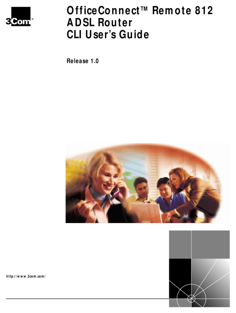3Com OfficeConnect Remote 812 Cli user's guide