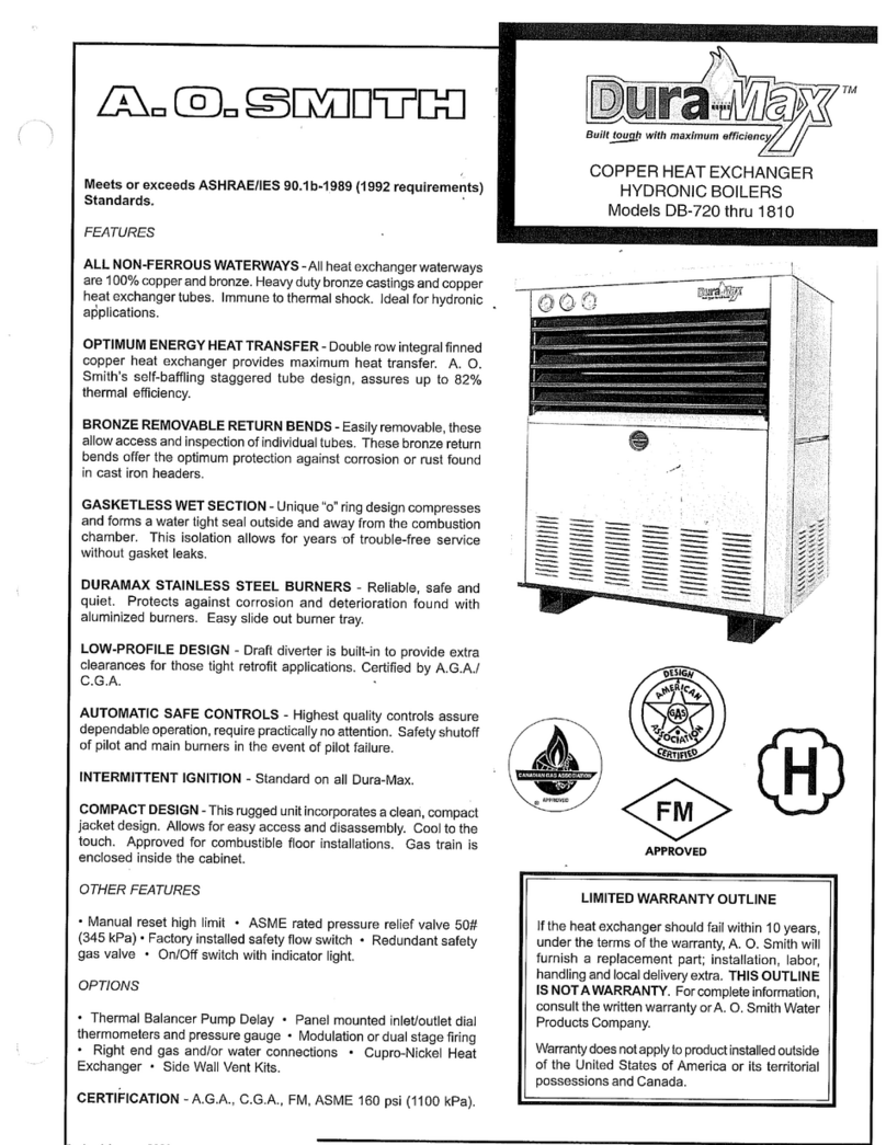 A.O. Smith DB-720 thru 1810 manual
