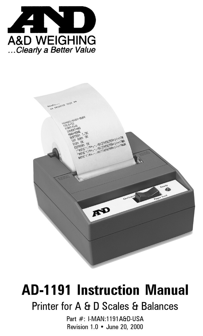 A&D AD-1191 User manual