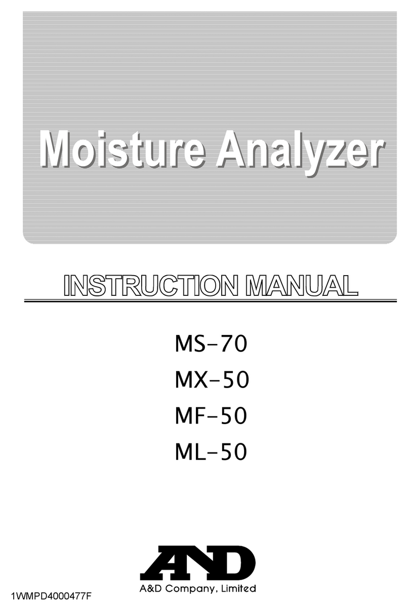 A&D MF-50 User manual
