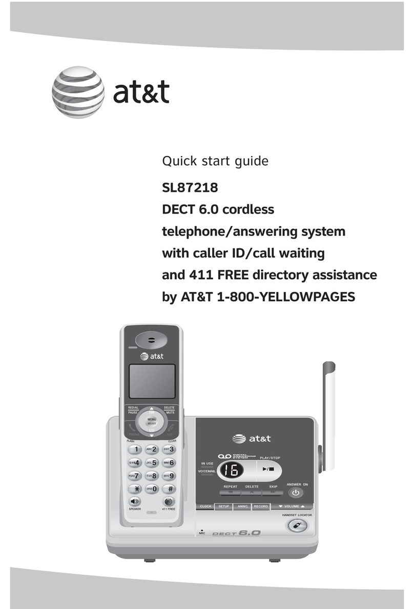 AT&T SL87218 User manual