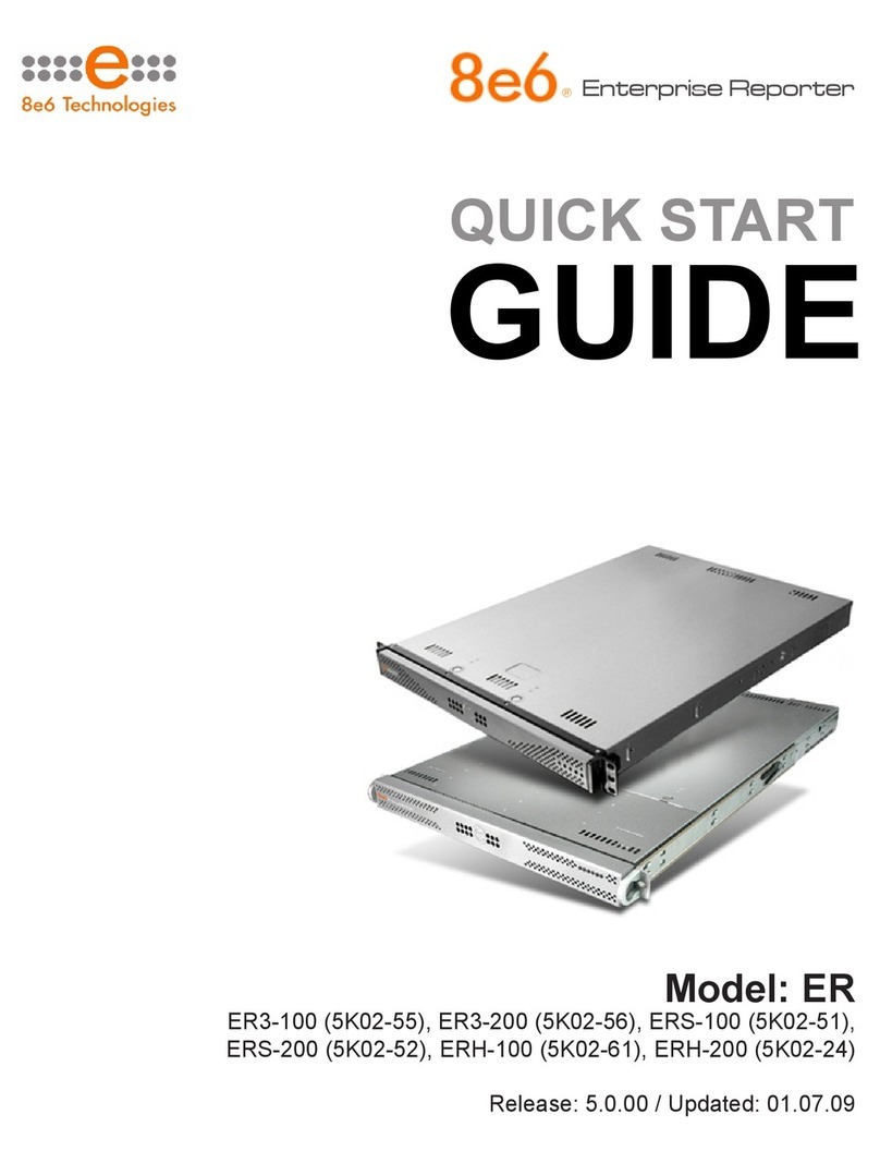 8e6 Technologies ER3-100 (5K02-55) User manual 8e6 Technologies ER3-100 (5K02-55) User manual