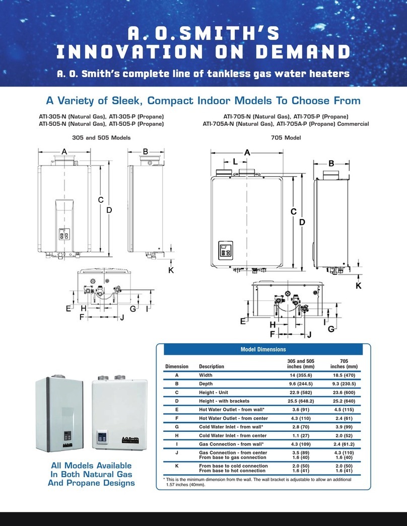 A.O. Smith 305 User manual