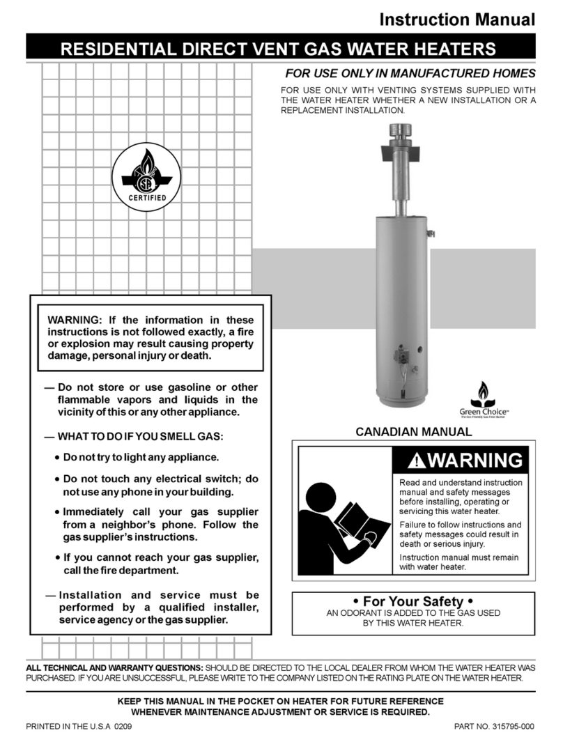 A.O. Smith 315795-000 MH instruction manual