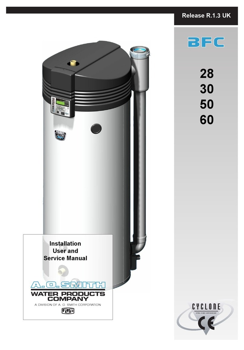 A.O. Smith 28 30 50 60 Installation & service manual