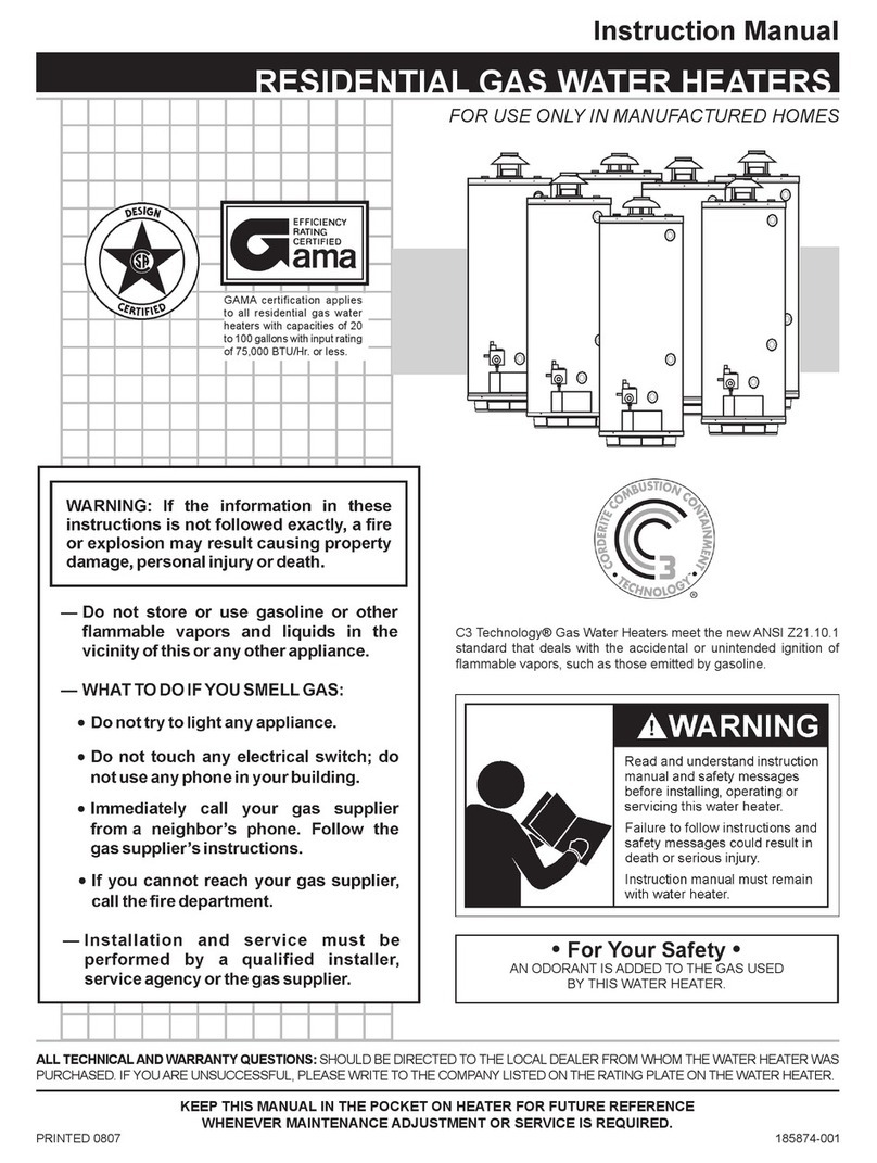 A.O. Smith 185874-001 instruction manual A.O. Smith 185874-001 instruction manual