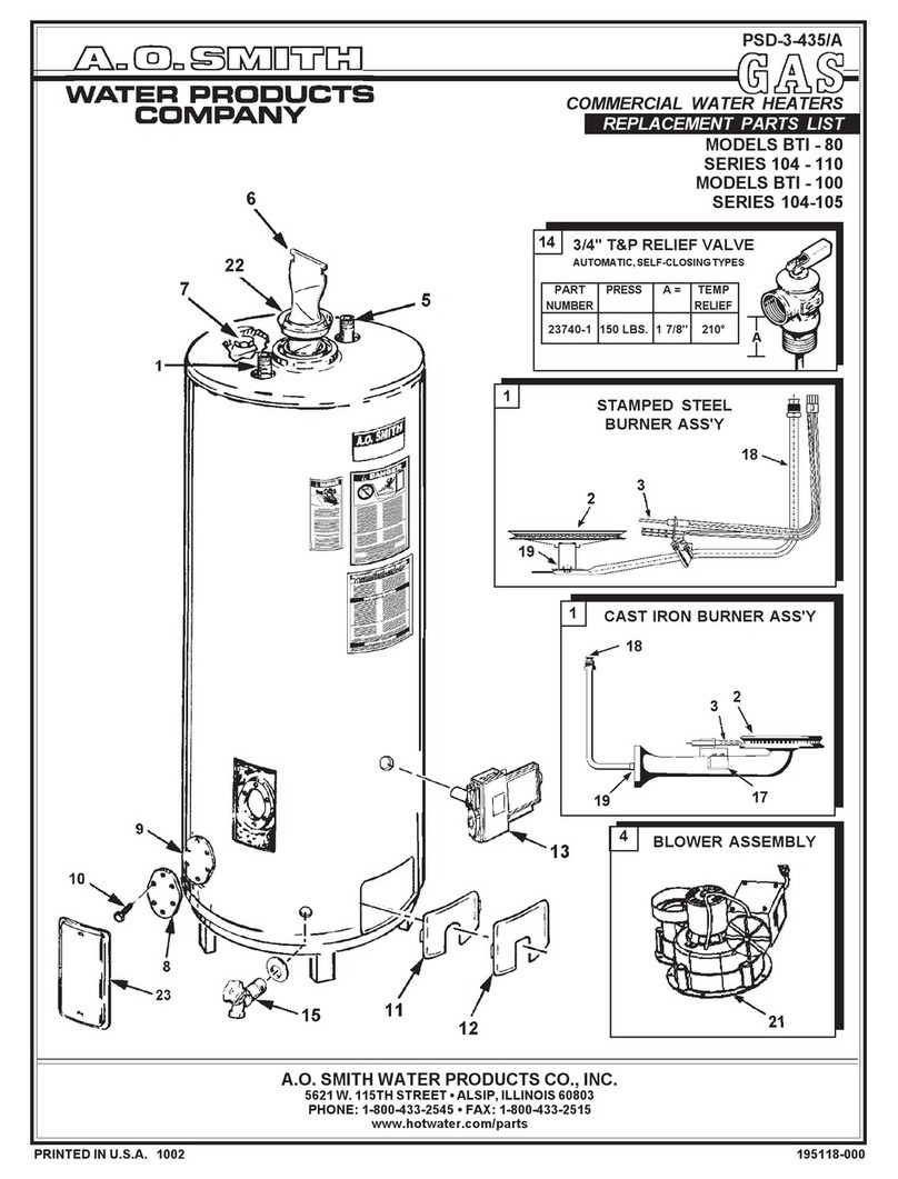 A.O. Smith BTI - 100 Application guide