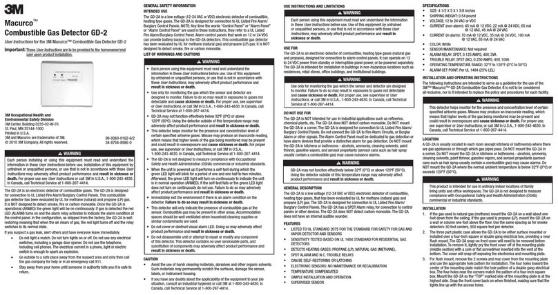 3M MACURCO GD-2 User instructions