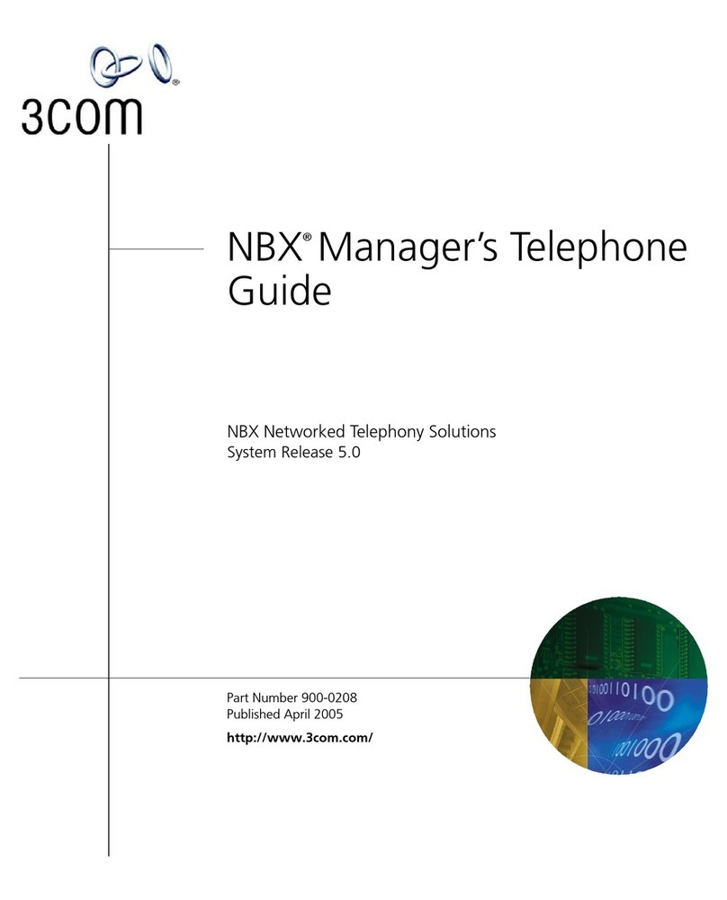 3Com NBX 900-0208 Telephone guide