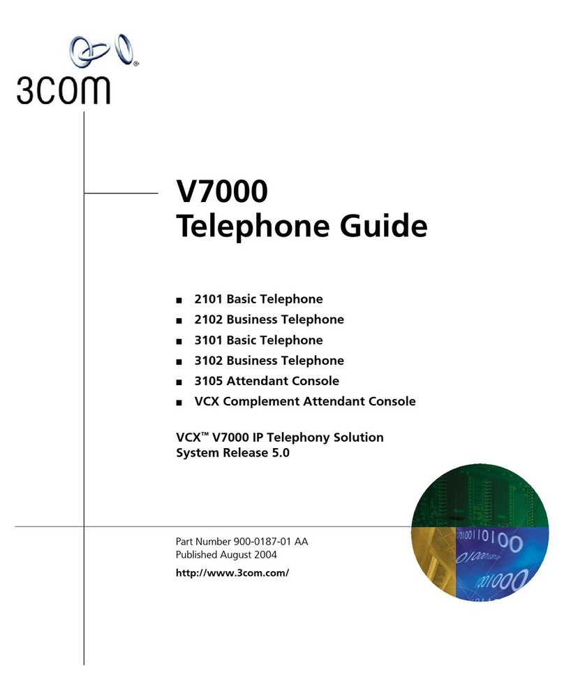 3Com VCX 2102 User manual