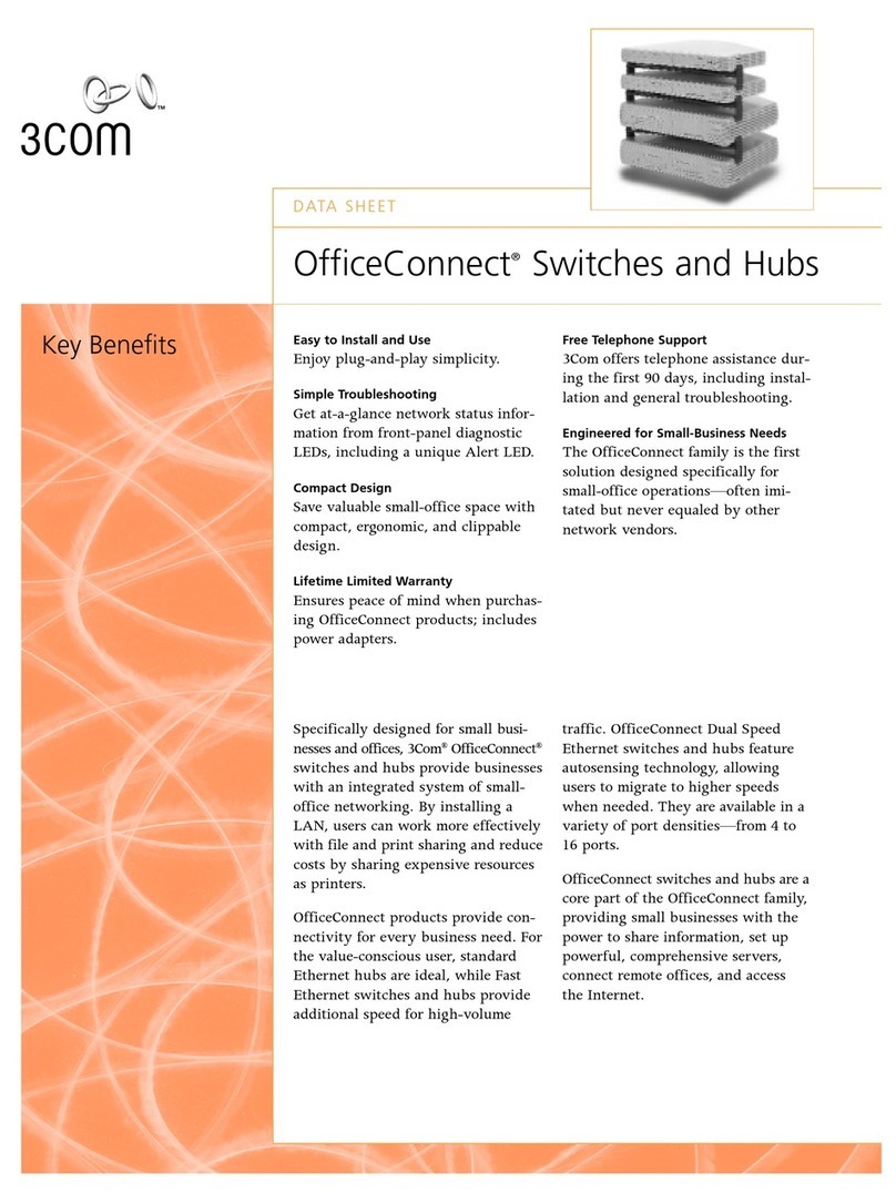 3Com Switches/Hub User manual