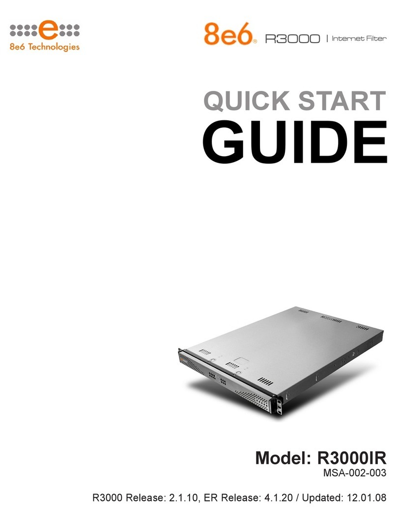 8e6 Technologies Enterprise Filter R3000IR User manual 8e6 Technologies Enterprise Filter R3000IR User manual