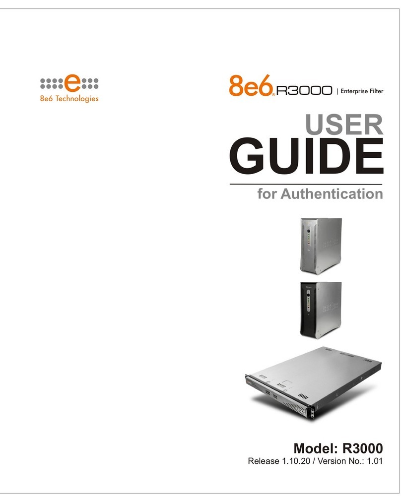 8e6 Technologies Enterprise Filter Authentication R3000 User manual 8e6 Technologies Enterprise Filter Authentication R3000 User manual