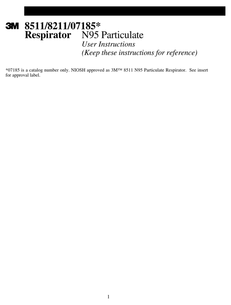 3M RESPIRATOR N95 PARTICULATE 8211 User instructions