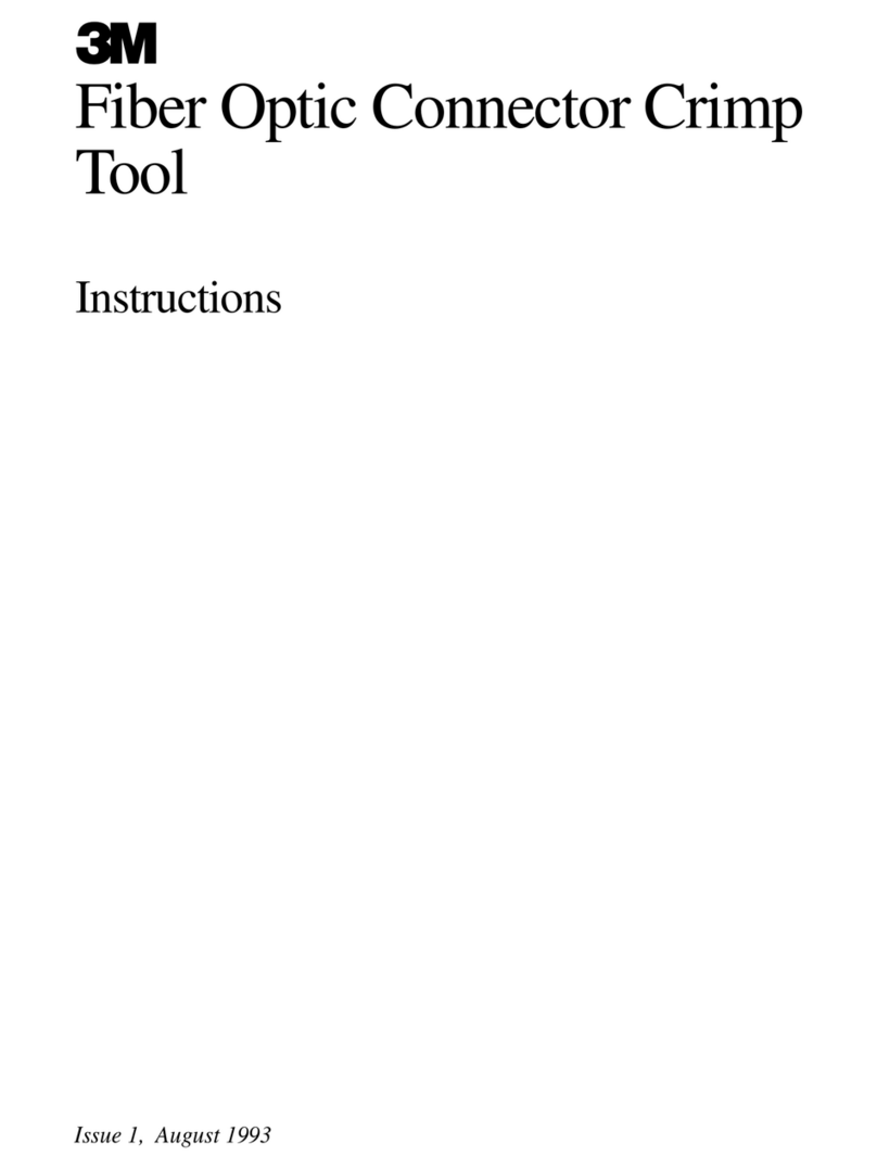 3M Fiber Optic Connector Crimp Tool User manual