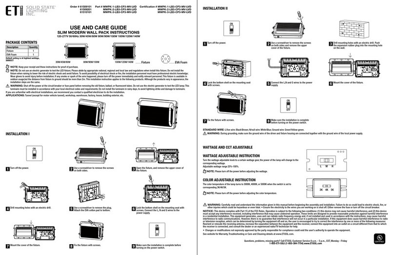 ETI MWPK-1-LB3-CP3-MV-LVD Use and care guide ETI MWPK-1-LB3-CP3-MV-LVD Use and care guide