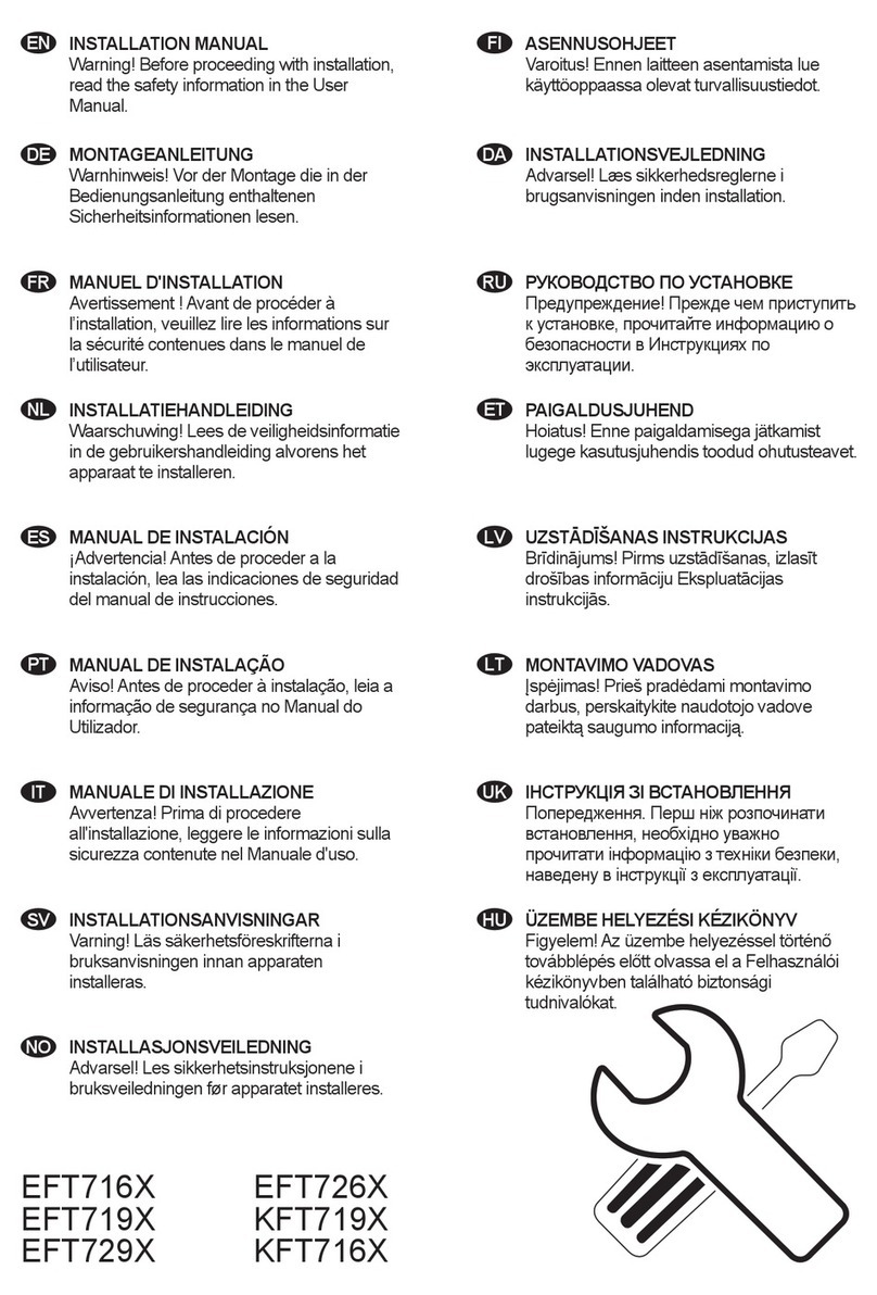 Electrolux EFT719X User manual