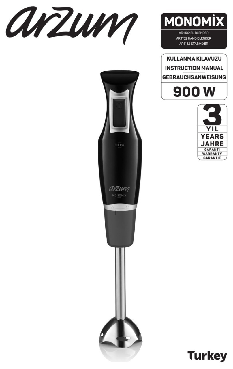 Arzum MONOMIX AR1132 User manual Arzum MONOMIX AR1132 User manual