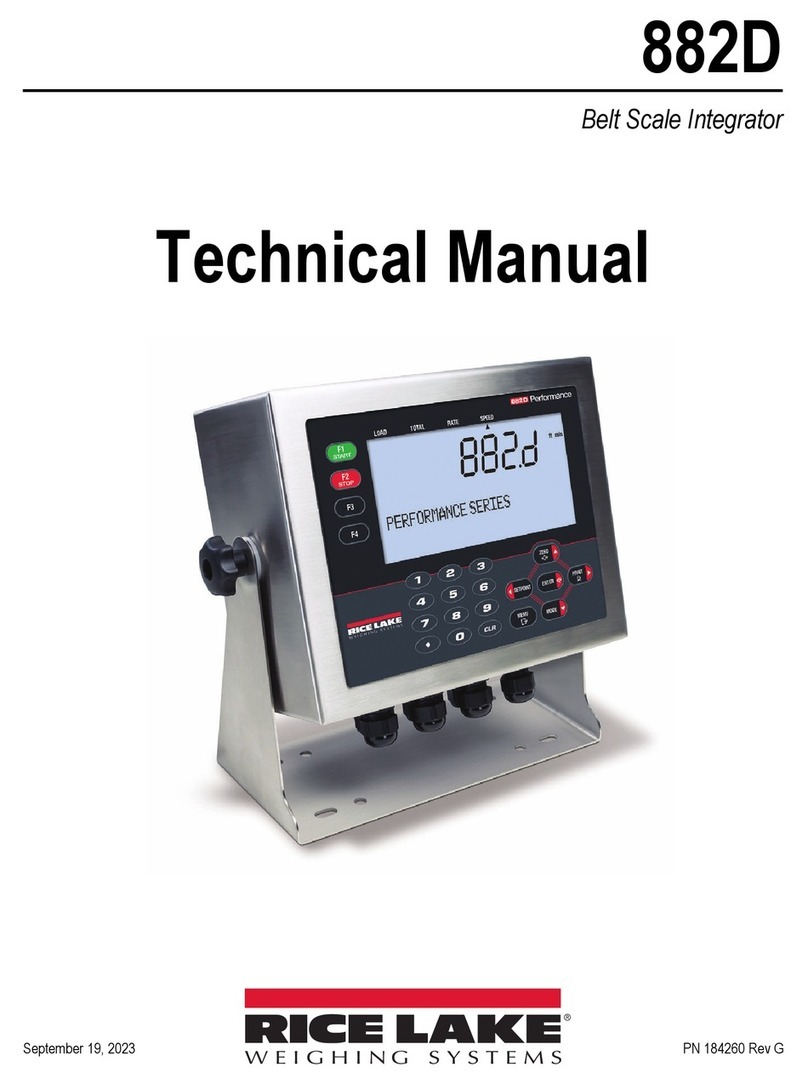 Rice Lake Performance Series User manual