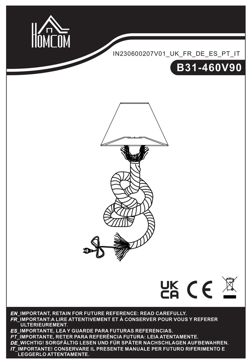 HOMCOM B31-460V90 User manual