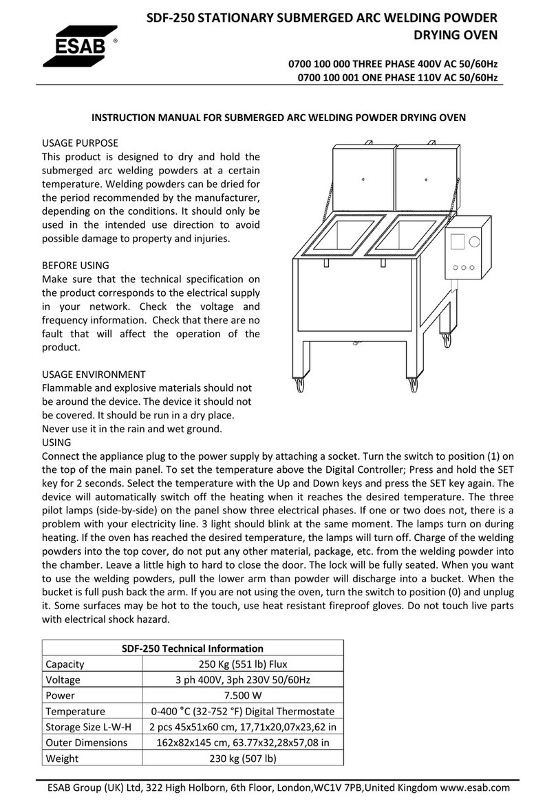 ESAB SDF-250 instruction manual
