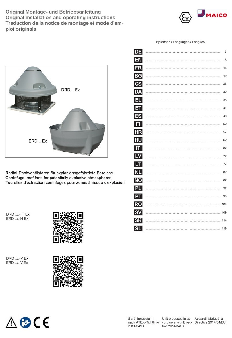 Maico DRD Ex Series User manual