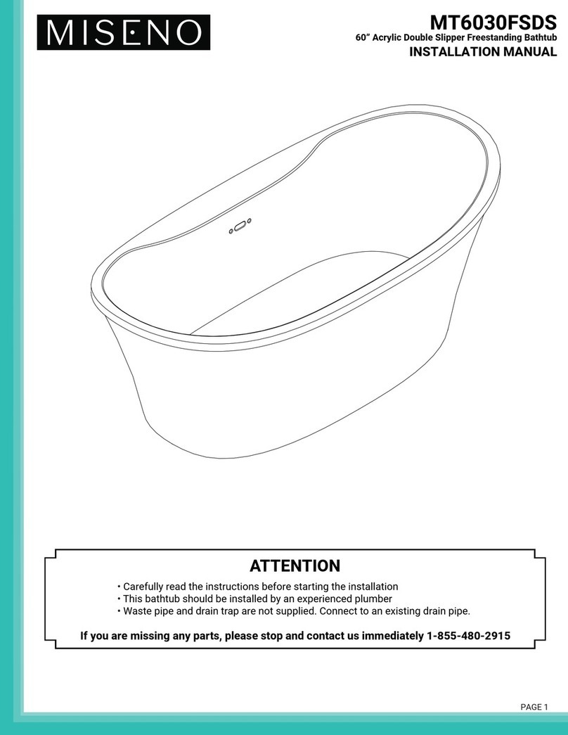 miseno MT6030FSDS installation manual