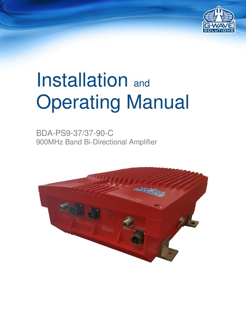 G-Wave BDA-PS9-37/37-90-C Installation and operating manual