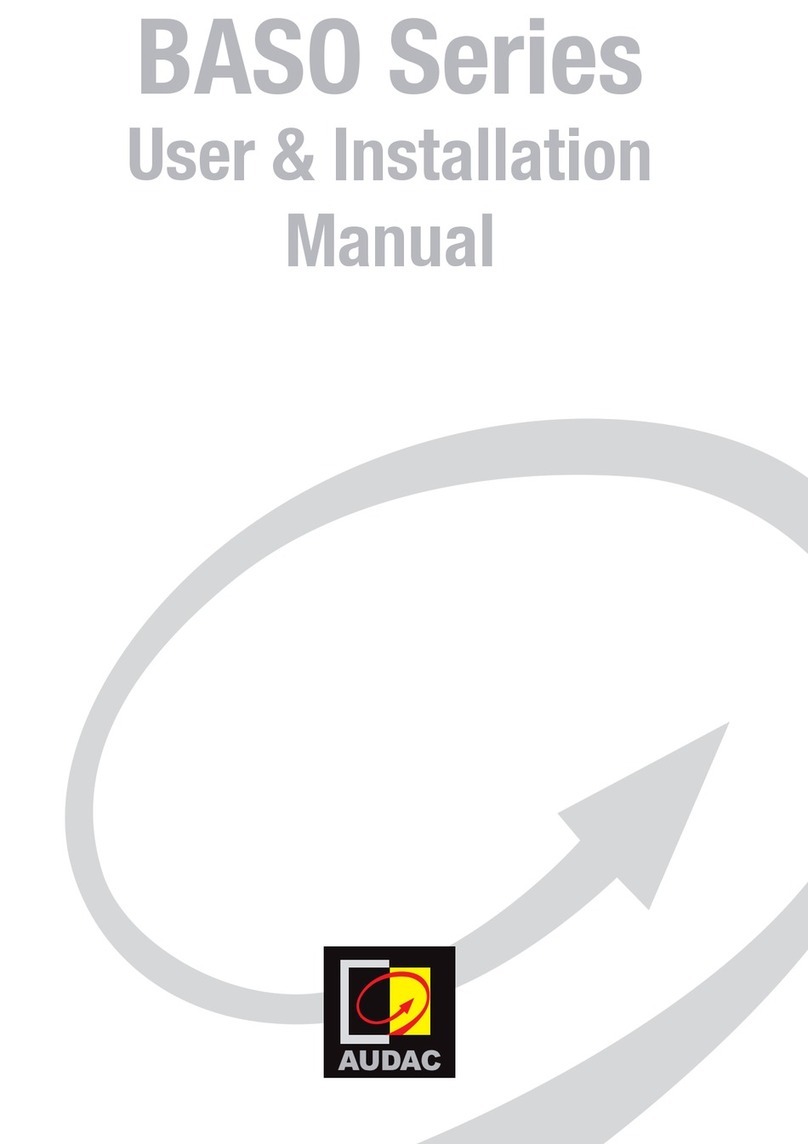 AUDAC BASO10/B User & installation manual
