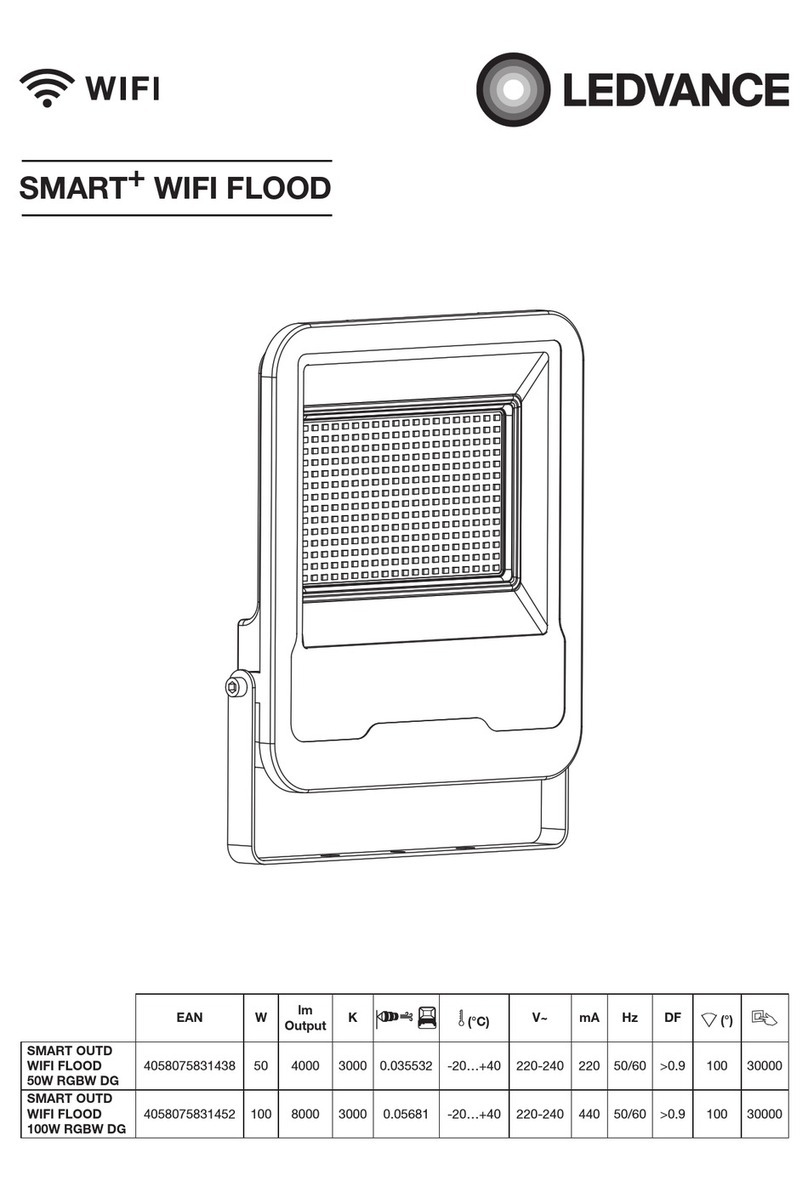Ledvance SMART OUTD WIFI FLOOD 50W RGBW DG manual