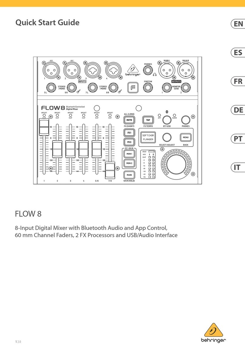 Behringer FLOW 8 User manual