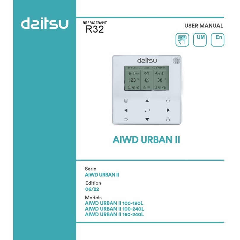 Daitsu AIWD URBAN II Series user manual Daitsu AIWD URBAN II Series user manual