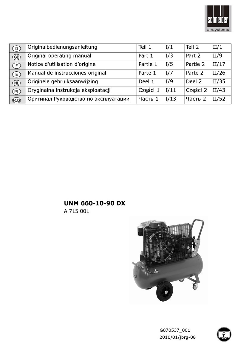 Schneider Airsystems UNM 660-10-90 DX Original operating manual Schneider Airsystems UNM 660-10-90 DX Original operating manual