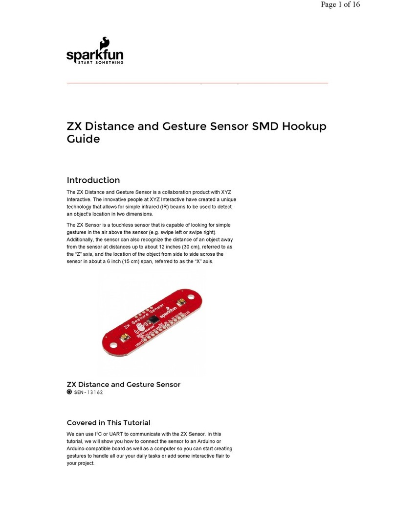 sparkfun ZX Distance and Gesture Sensor Technical document