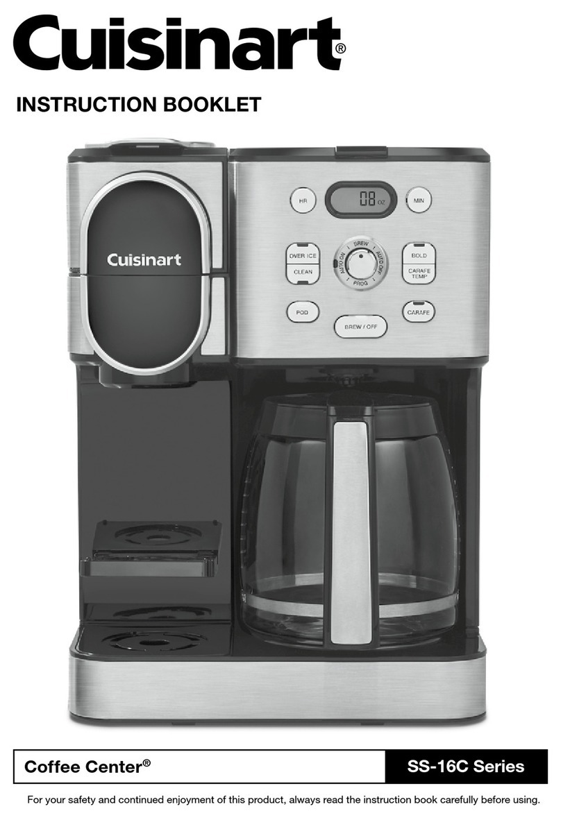 Cuisinart Coffee Center SS-16C Series User manual