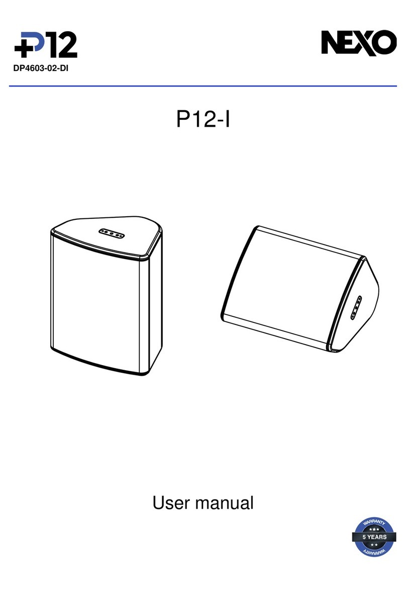 Nexo P12-I User manual