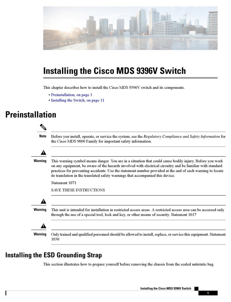 Cisco MDS 9396V Installing