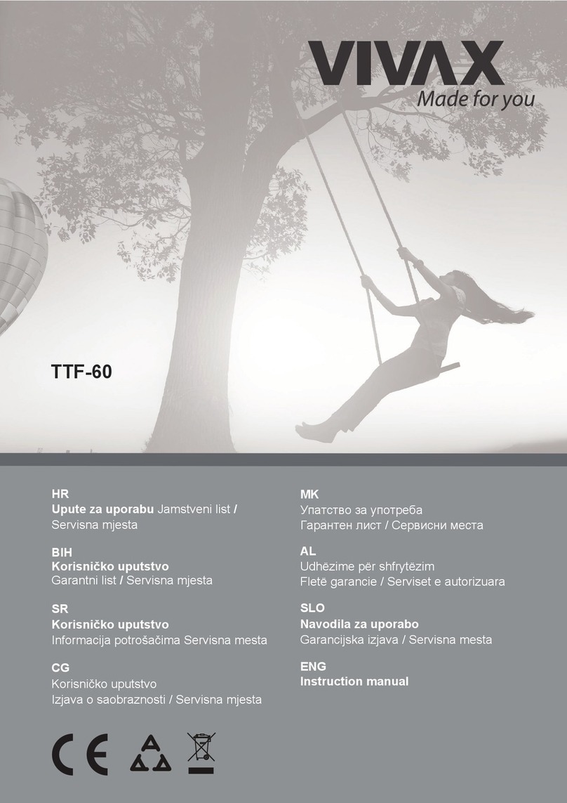 Vivax TTF-60 instruction manual